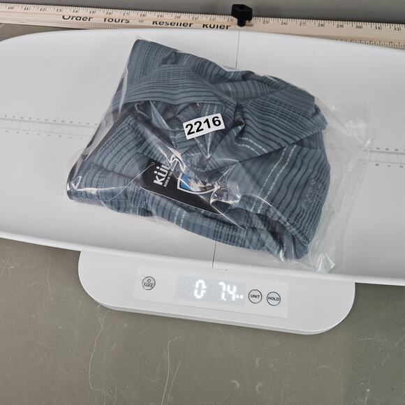 Kuhl Vantage Short Men's 10 Inch Inseam Deep Waters Texturee Stripes Size Medium - Picture 9 of 9